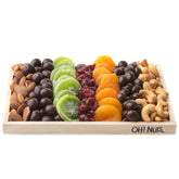 Dried Fruit, Chocolate & Nuts Wooden Gift Basket