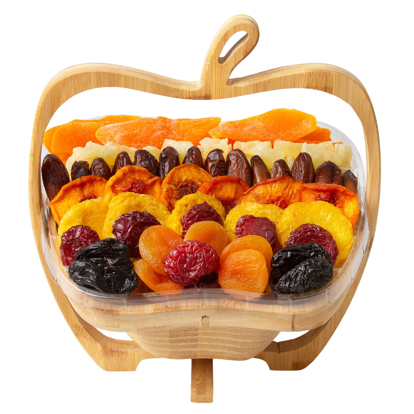 Fresh Dried Fruit Apple Wooden Collapsible Fruit Bowl