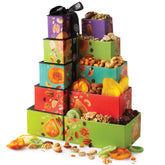 True Colors - Oh! Nuts Holiday 5 Tier Nuts & Dried Fruit Tower Gift