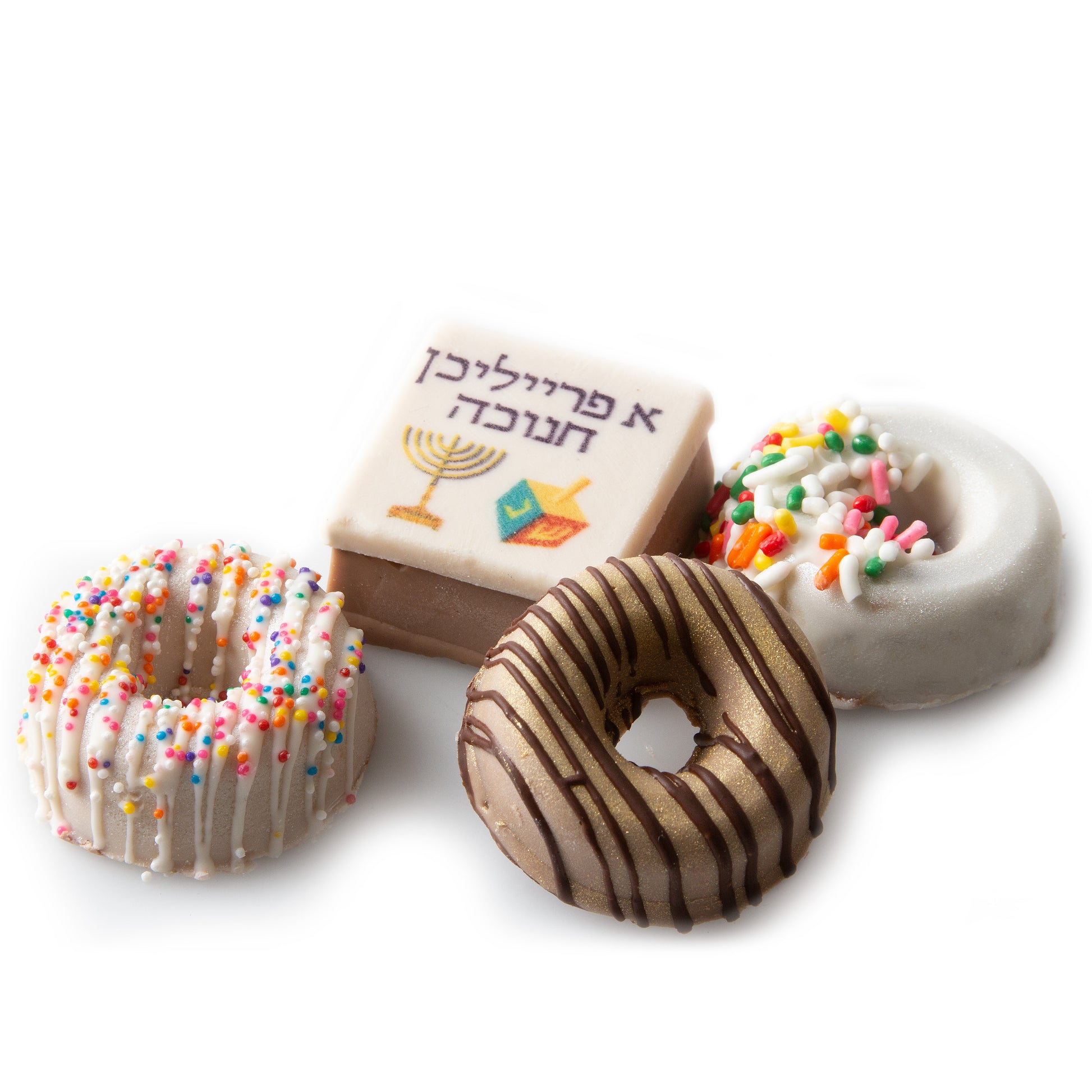 Hanukkah Premium Parve Chocolate Gift Box - 4CT