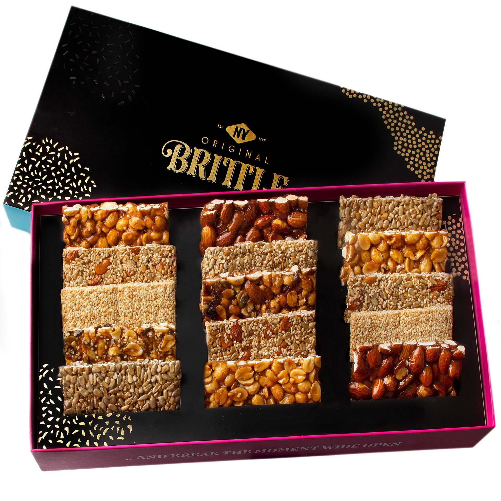 NY Brittle Gourmet Nut Brittle Variety Gift Box - 15CT