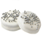 Silver Pearls White Chocolate Coated Sandwich Cookies