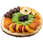 Rustic Wooden Log Dried Fruits Platter