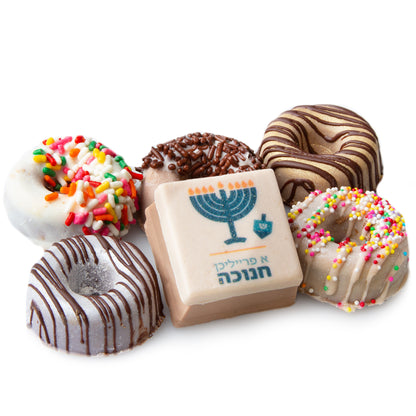 Hanukkah Premium Parve Chocolate Gift Box - 6CT