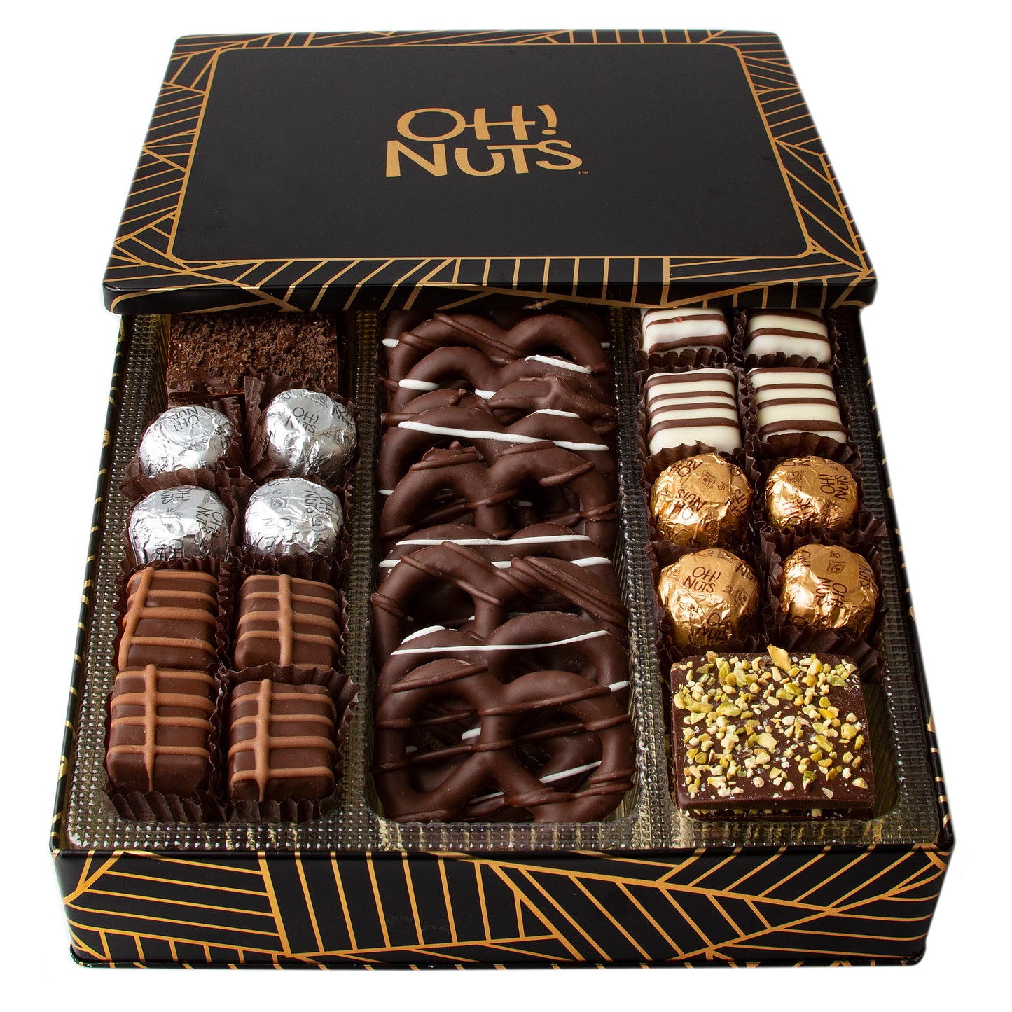 Oh! Nuts Chocolate Square Gift Tin