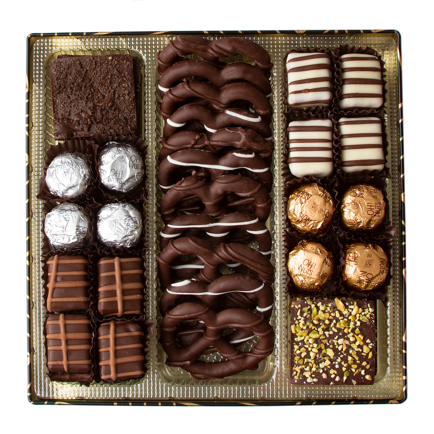 Oh! Nuts Chocolate Square Gift Tin