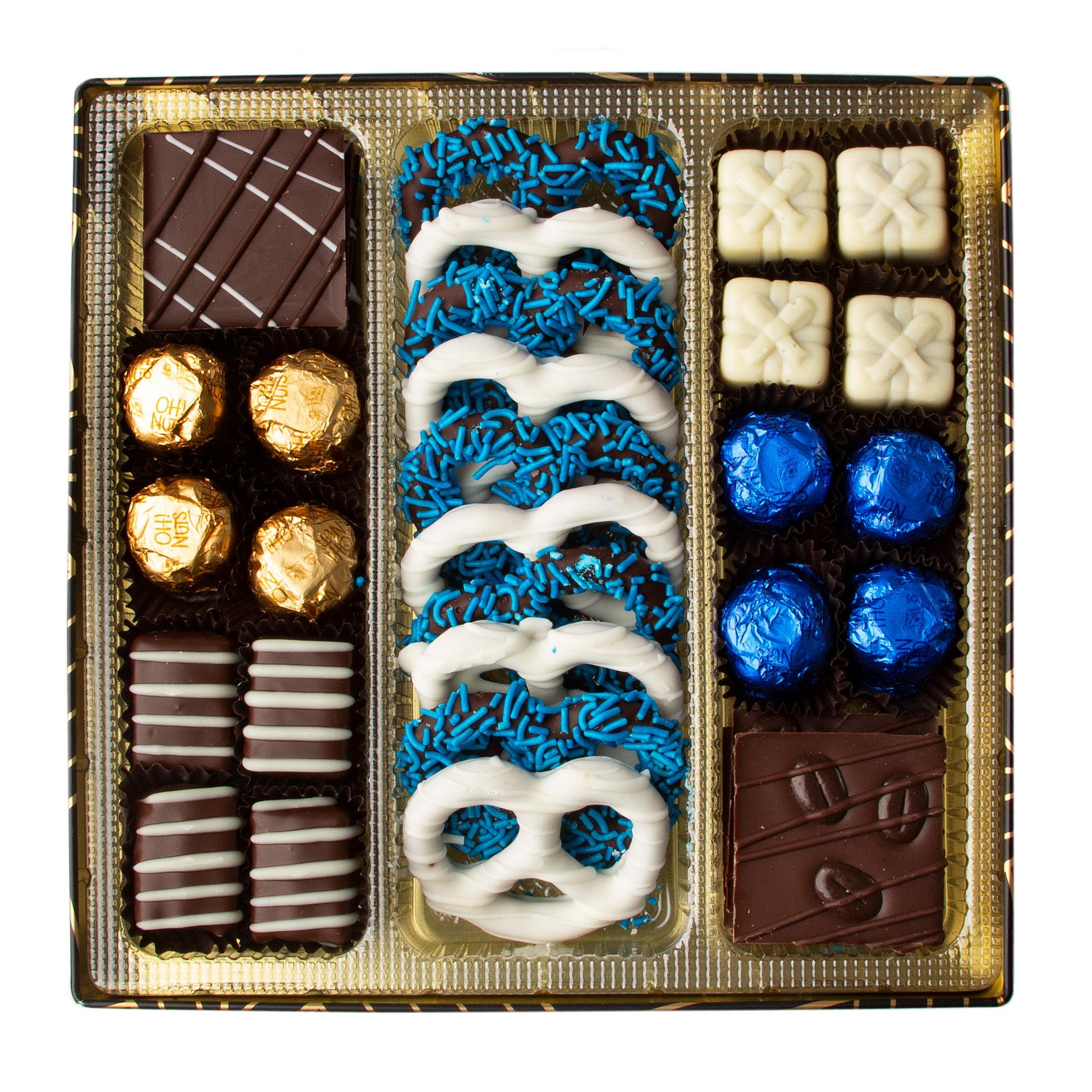Oh! Nuts Hanukkah Chocolate Square Gift Tin
