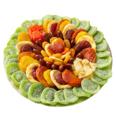 Tu B'Shvat Dried Fruit Round Plate Gift Basket