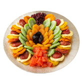 Round Charger Dried Fruit Gift Basket