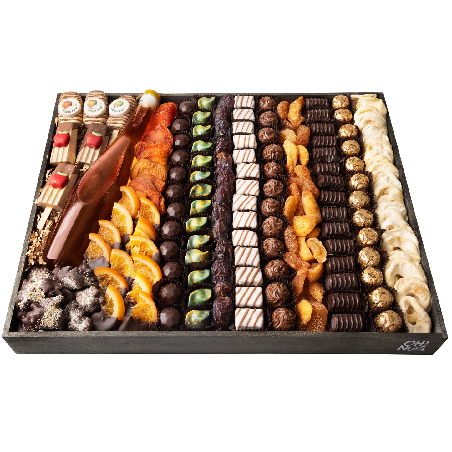 Rosh Hashanah Wooden Gift Tray - XXL 20"