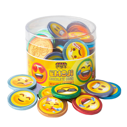 Nut-Free Emoji Chocolate Coins