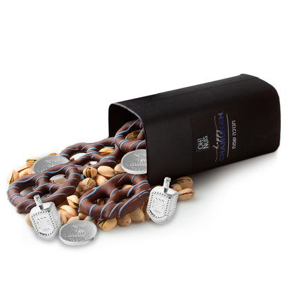 Hanukkah Nuts & Pretzels Gift Box