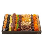 Tu Bishvat Dried Fruit XL Wooden Line Up Gift Basket