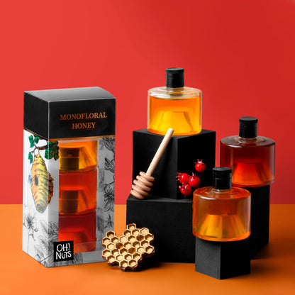 Rosh Hashanah Monofloral Honey Trio Gift Box