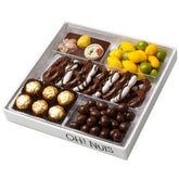 Sukkot White Leather Sectional Chocolate Gift Basket