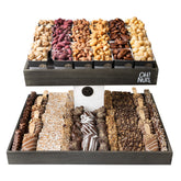 XL 2-Tier Wooden Chocolate Gift Basket