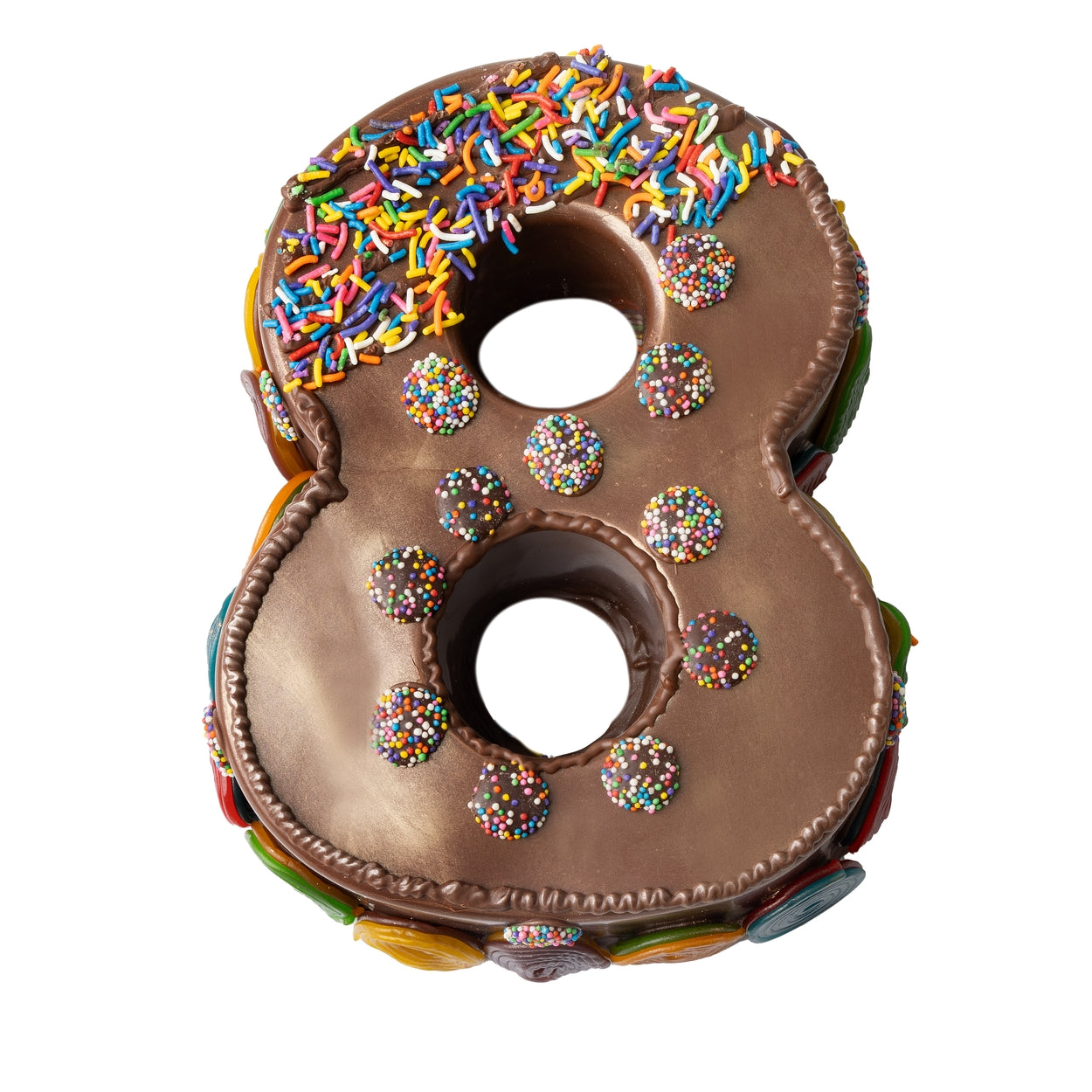 Hand Made Belgian Chocolate & Candies Numbers SMASH CAKE