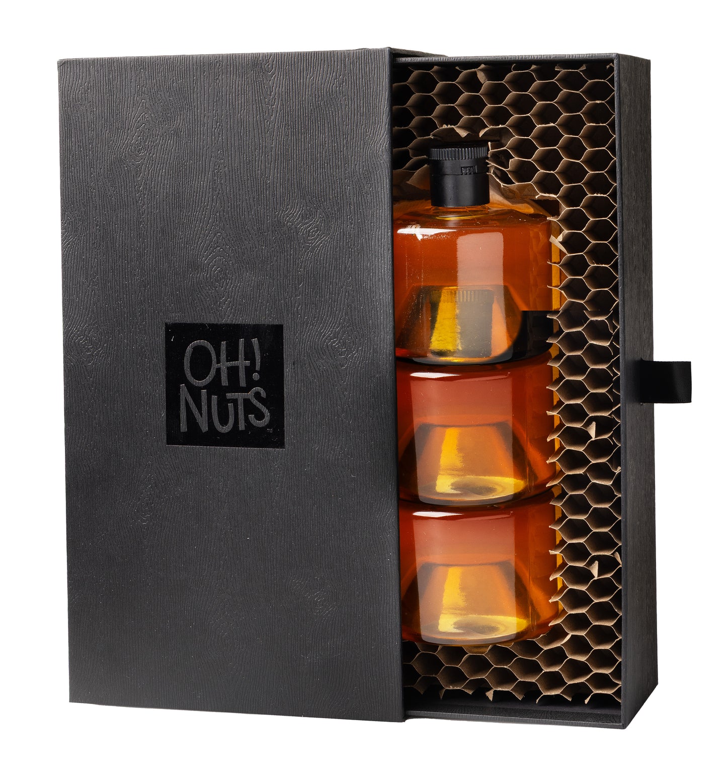 Rosh Hashanah Monofloral Honey Jars Elegant Draw Gift Box