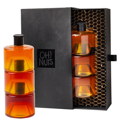 Rosh Hashanah Monofloral Honey Jars Elegant Draw Gift Box