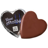 Good Shabbos' Dark Belgian Chocolate Message Heart