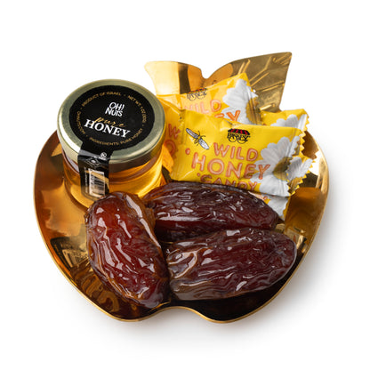 Rosh Hashanah Golden Apple Dish Tray