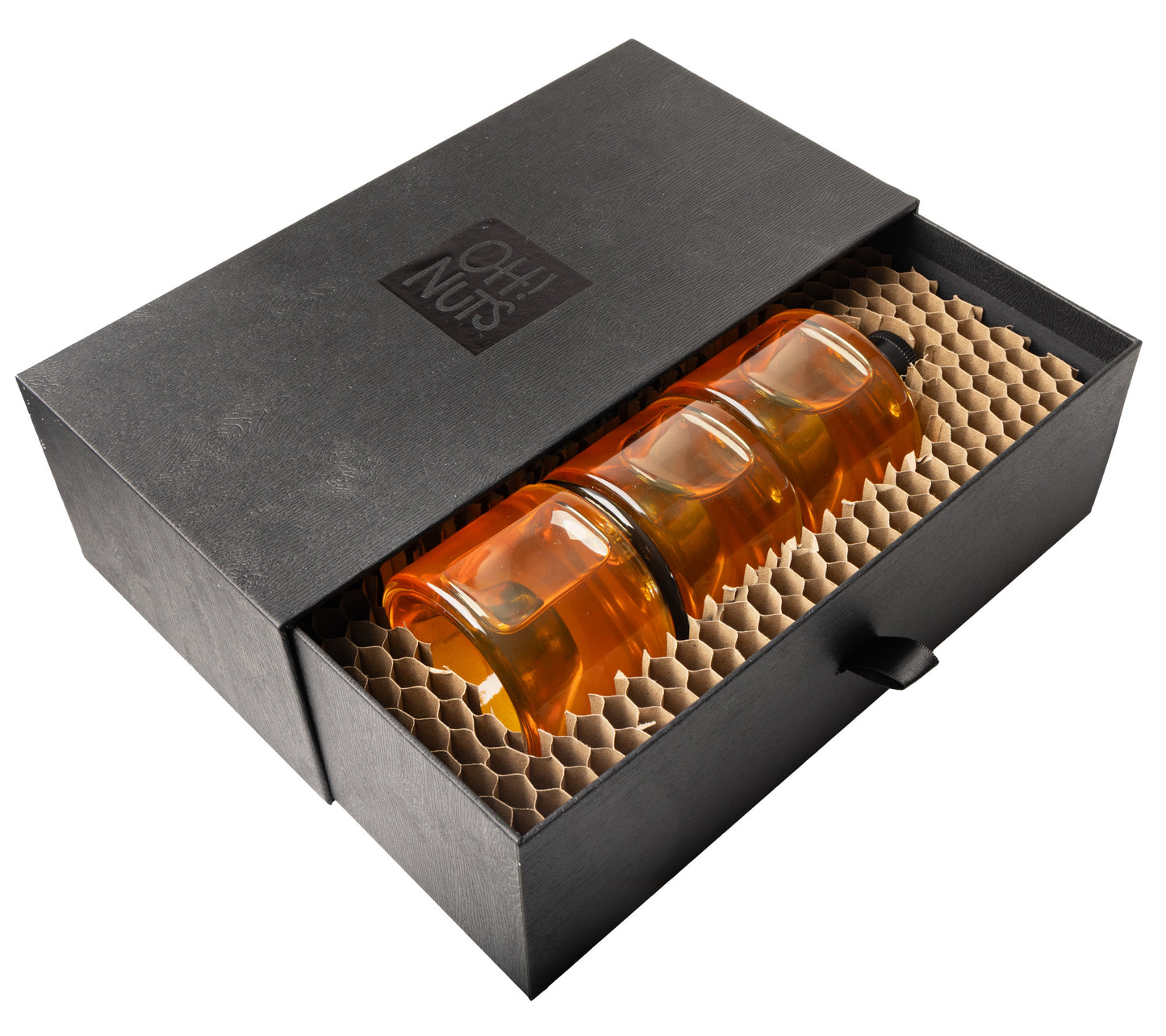 Rosh Hashanah Monofloral Honey Jars Elegant Draw Gift Box