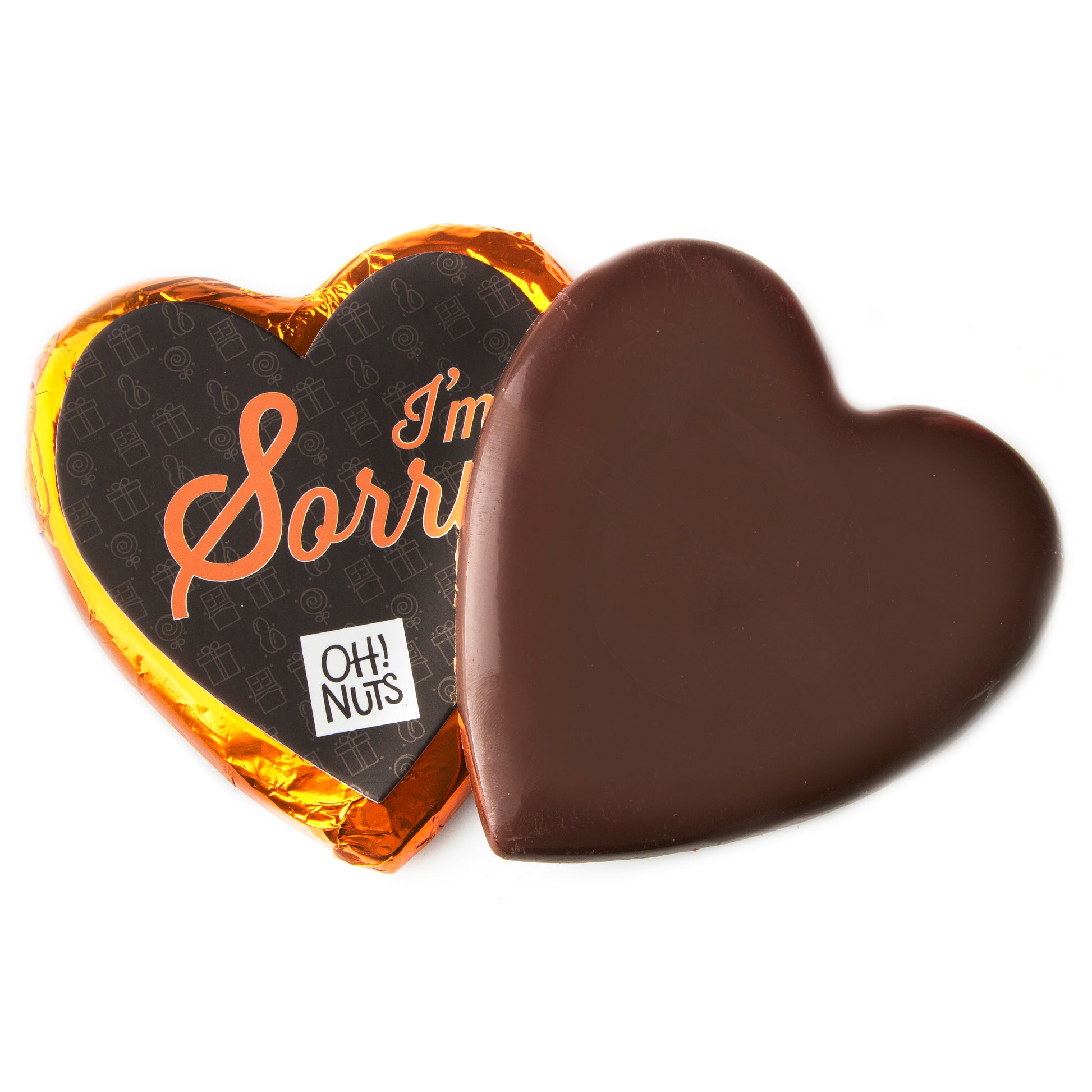 I'm Sorry' Dark Belgian Chocolate Message Heart
