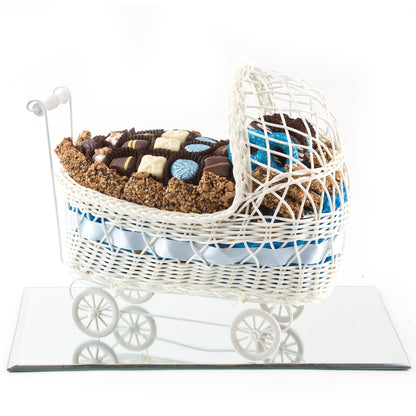 Mirror Tray Baby Boy carriage Gift Basket