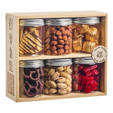 Purim 6-Jar Set Gift Basket Mishloach Manos