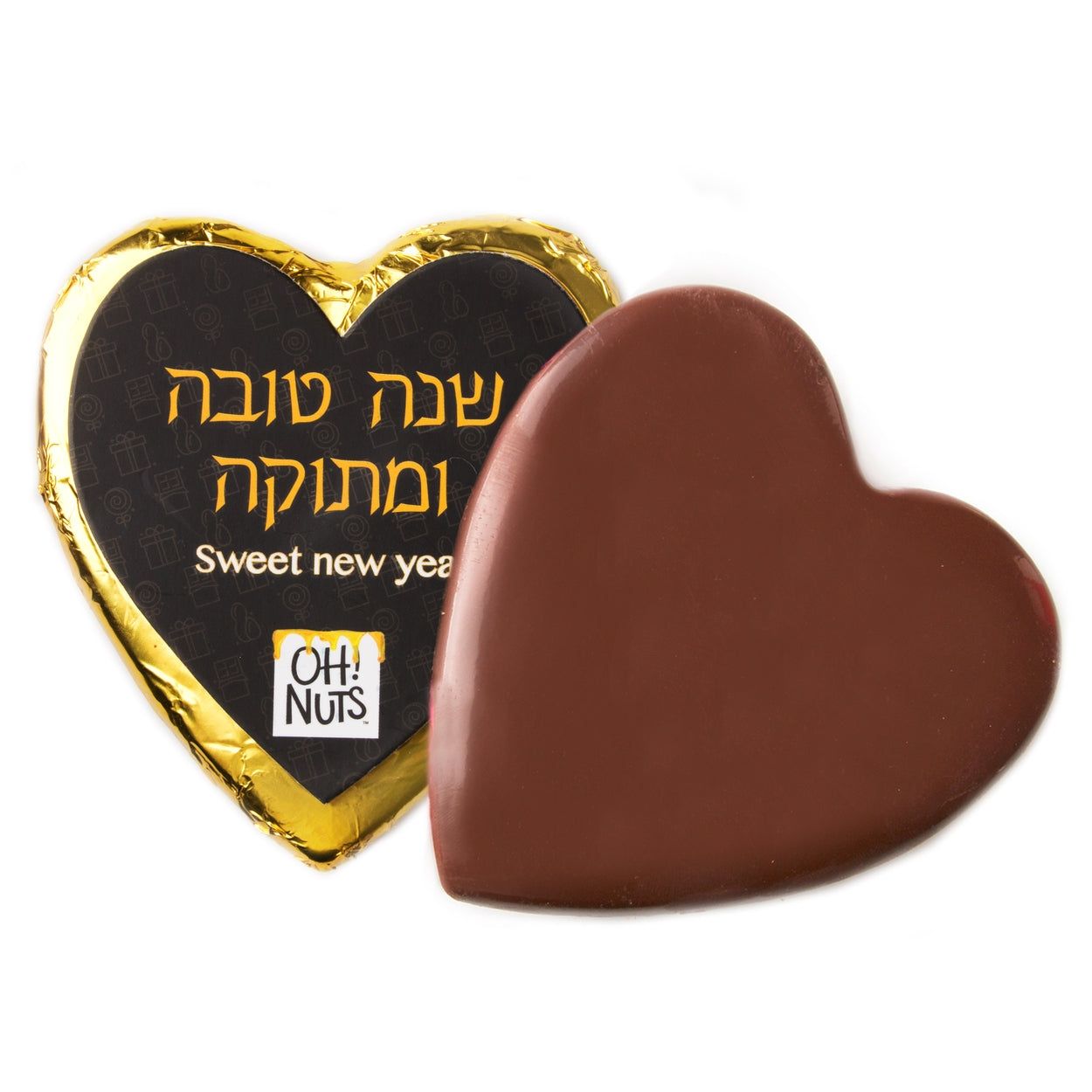 Shana Tova' Dark Belgian Chocolate Message Heart
