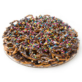 Chocolate Pretzel Pie W/Rainbow Lentils - 12 Inch