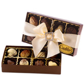 Premium Belgium Truffles Clear Ivory Box - 8 PC Box